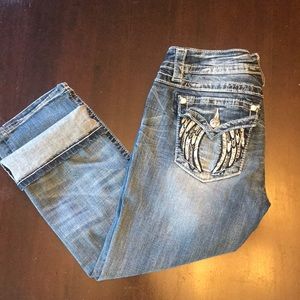 Miss Me cuffed Capri